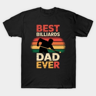 Best Billiards Dad Ever Funny Billiards Father's Day T-Shirt